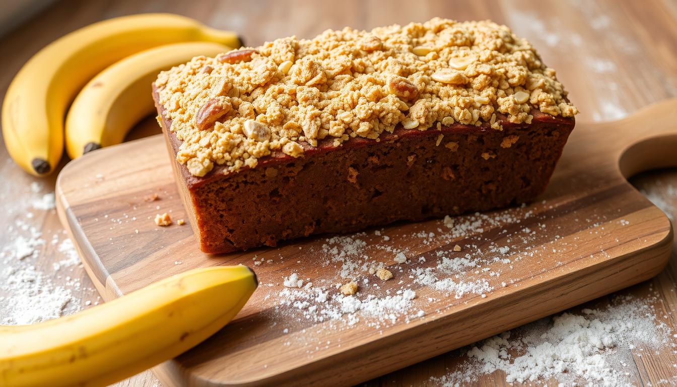 Banana Bread with Crumb Topping Recipe